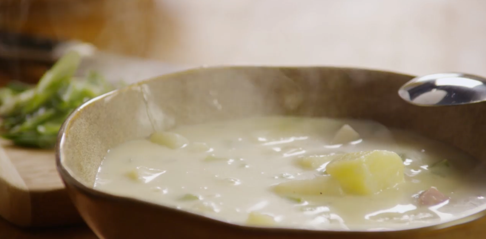 Deliciosa Sopa de Presunto e Batata